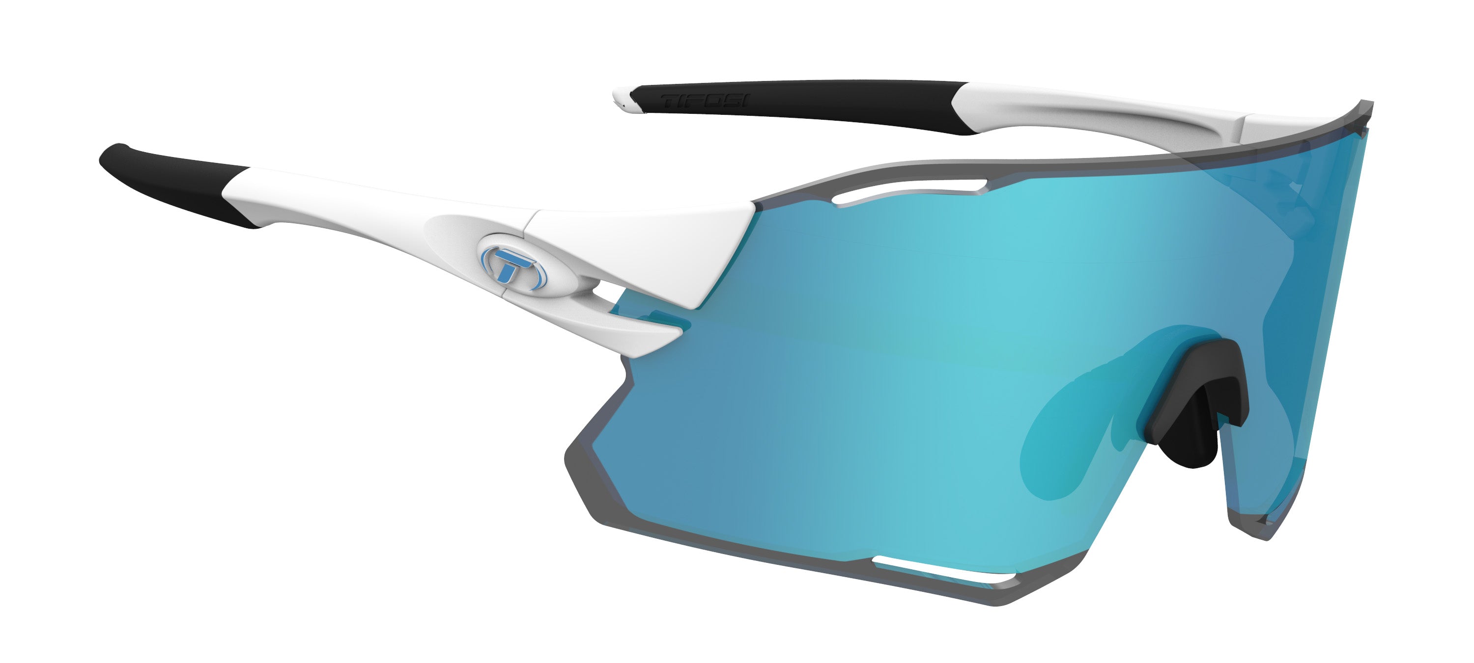 Gafas de sol TIFOSI Rail Race Matte White (incluye varias lentes)