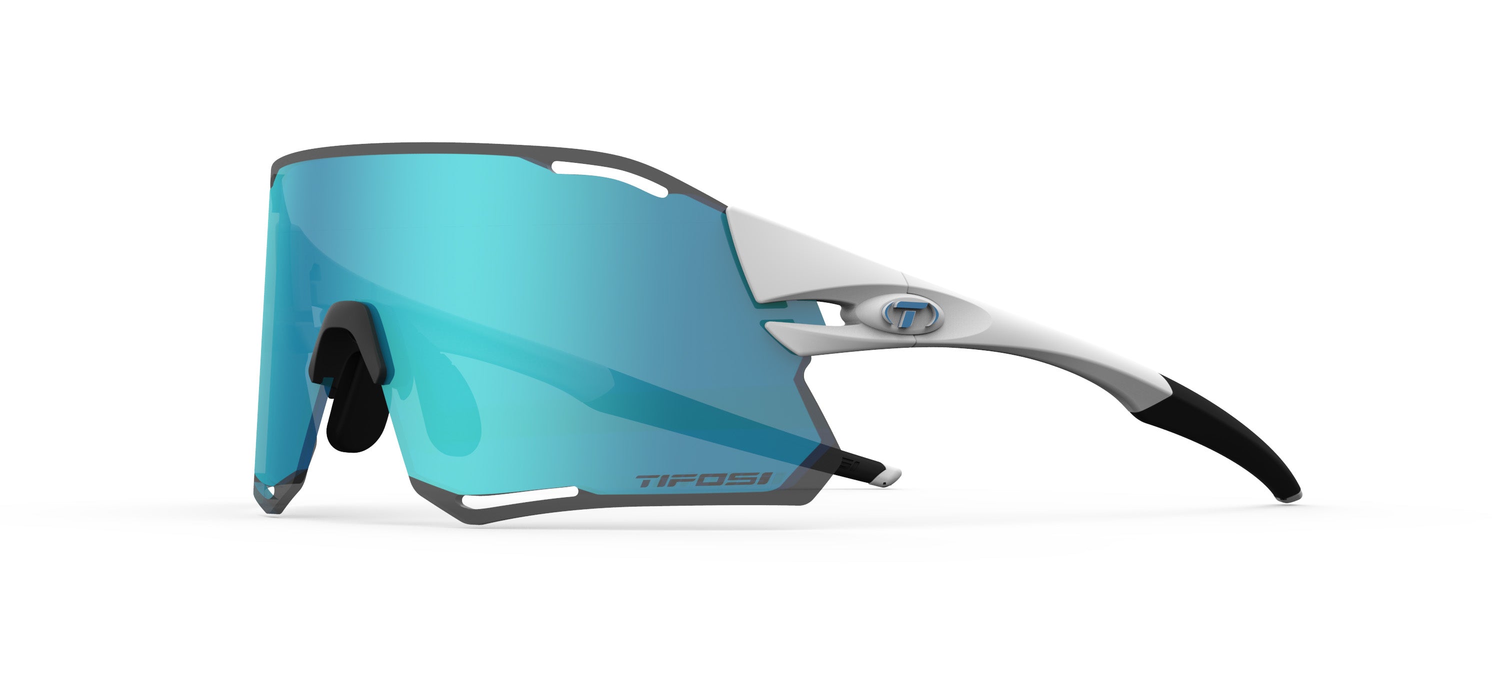 Gafas de sol TIFOSI Rail Race Matte White (incluye varias lentes)