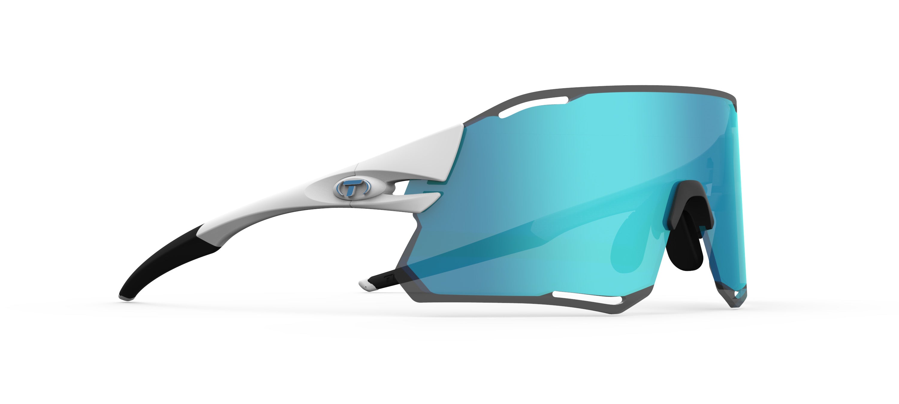 Gafas de sol TIFOSI Rail Race Matte White (incluye varias lentes)